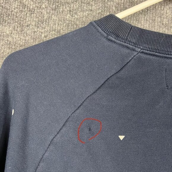 Nike SB Women's Polka Dot Sweatshirt Navy Blue SZ Large - Picture 5 of 9